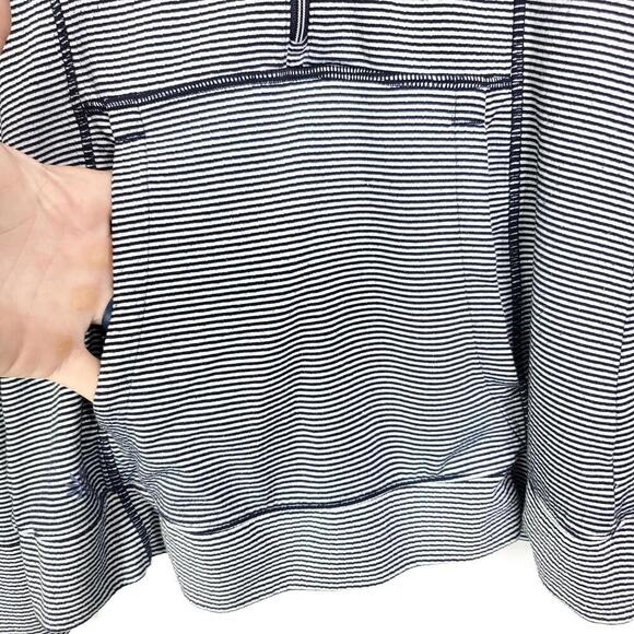 Athleta Jacket Womens S Half Zip Nautical Stiles Long Sleeve Thumb holes - Picture 5 of 8